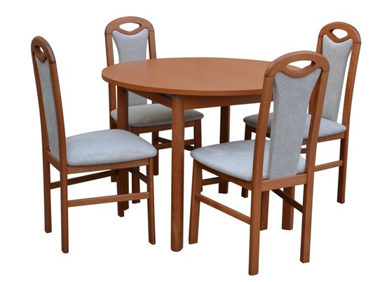Stôl CORNO 1ks + Stolička D125 4ks