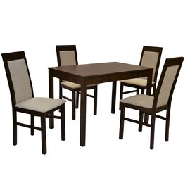 Stôl JUMBO PEVNÝ 1ks + Stolička D127 4ks