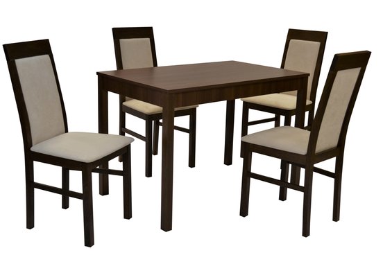 Stôl JUMBO PEVNÝ 1ks + Stolička D127 4ks