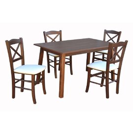 Stôl LEO PEVNÝ 1ks + Stolička D221 4ks
