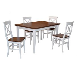 Stôl MILANO PEVNÝ 1ks + Stolička RIO/L 4ks