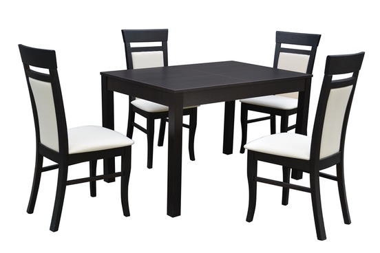 Stôl RAVENA1 ROZŤAHOVACÍ 1ks + D225 4ks