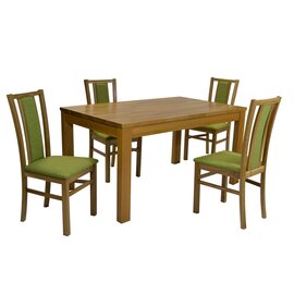 Stôl SERENA DUB 1ks + Stolička D400 DUB 4ks